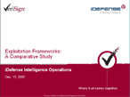 iDefense Exploitation Frameworks